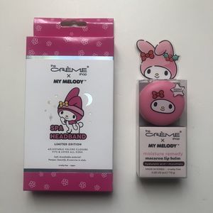 NEW The Crème Shop x Sanrio My Melody Spa Headband & My Melody Macaron Lip Balm